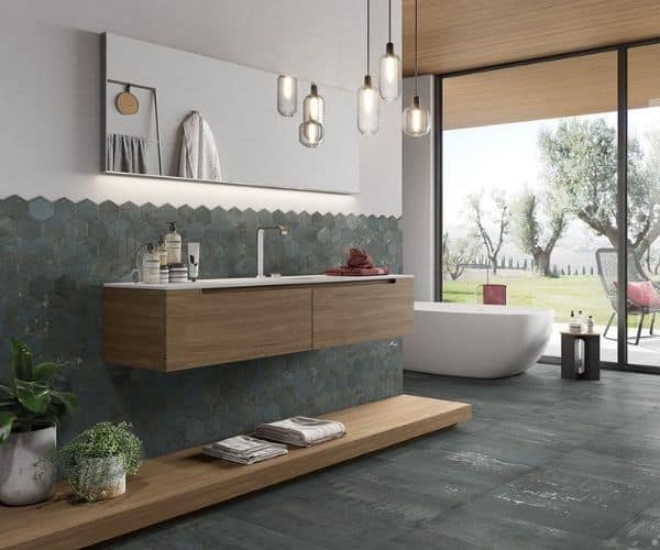 The right tile for every part of the bathroom.